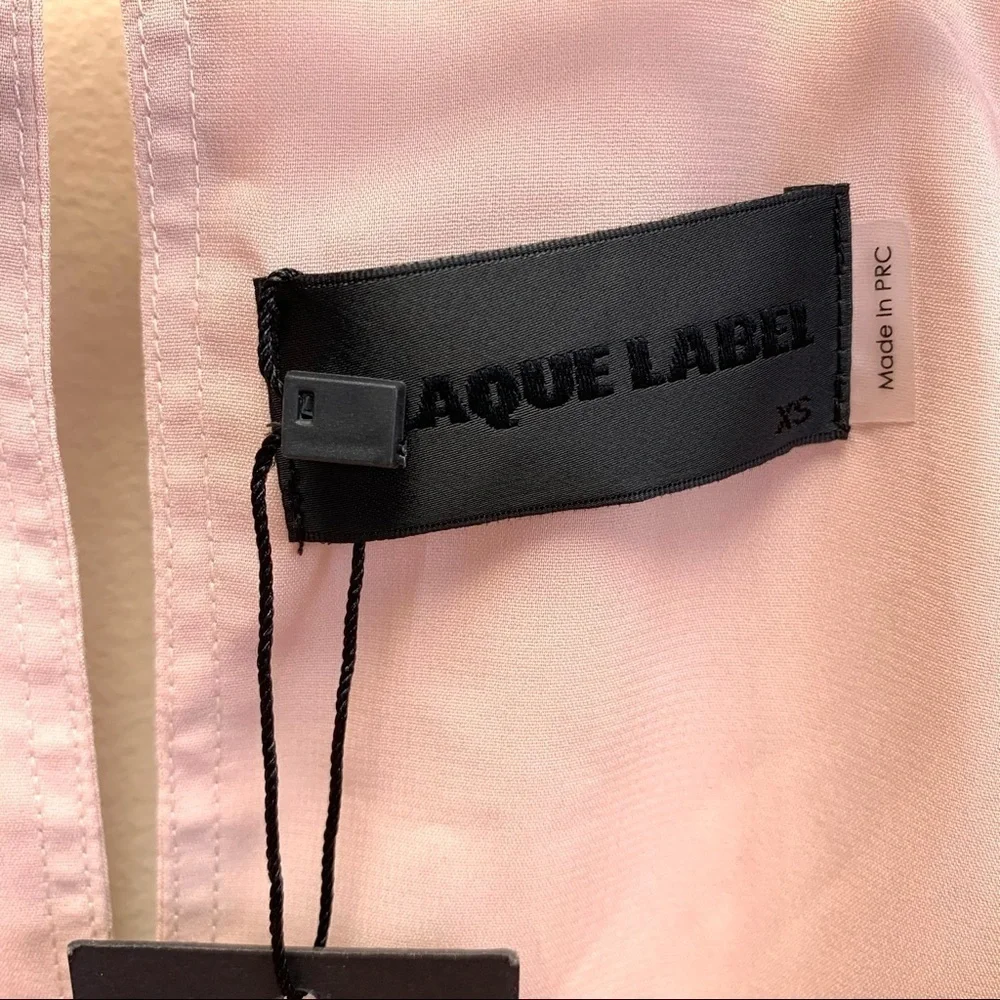 Revolve Dress Womens Extra Small Powder Pink Romantic Feminine Cold Shoulder Y2K - Picture 7 of 12